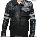 Resident Evil 6 Black Leather Jacket